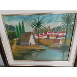 Масло на платно Испания,двойна рамка - 3654 - КА42